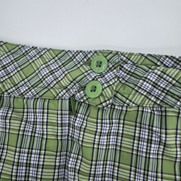 Lole Skort Women 8 Green Plaid Pleated Stretch Tennis Preppy Golf Quick Dry - Picture 5 of 15